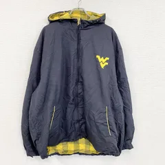 CRABLE　フルジップジャケット　ウエストバージニア大学　黒　ブラック　XLサイズ　古着【値引き交渉OK！】のサムネイル