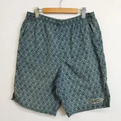 90s O'Neill ハーフ ショート パンツ 総柄 海パン 水着 スイムウェア ウエストゴム ワンポイント ロゴ 刺繍 古着 VINTAGE ブルー系 M G36のサムネイル