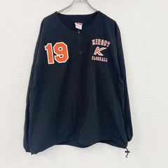 Rawlings ブラック ジャケット【XO】 Rawlings ローリングス Vネックウインドブレーカージャケットサイズxo