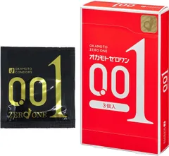 訳あり 32個セット (バラ)オカモト ゼロワン ３個入りパック 薄さ０．０１ミリ驚異のスキン ×32個セット コンドーム【北海道/沖縄/離島発送不可】のサムネイル