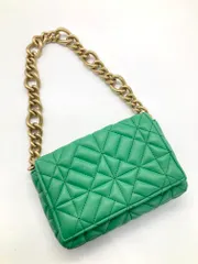 ZARA ザラ 6227/710/030 チェーンショルダー バッグ 緑 ■■レディースのサムネイル