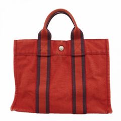 エルメス フールトゥ PM レッド ミニトートバッグ ハンドバッグ - メルカリ