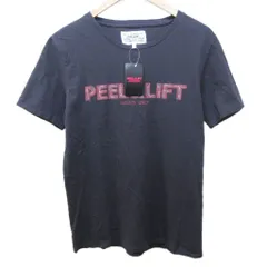 ピール&リフト PEEL & LIFT タグ付き Tシャツ カットソー ロゴ プリント ヴィンテージ加工 半袖 L 黒 ブラック 系 IBO87 0210のサムネイル