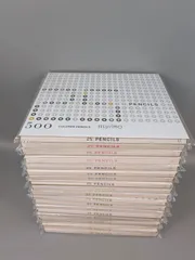 【新品未開封】フェリシモ FELISSIMO 500色の色鉛筆 全20箱フルセット（25本入り×20種類） 500色 色えんぴつ 画材 アート用品 コレクション 塗り絵 イラスト デザイン ホビー ギフト プレゼントのサムネイル