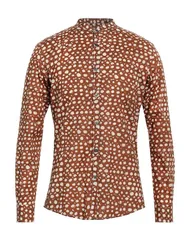 ダニエレ アレッサンドリー二 メンズ トップス シャツ DANIELE ALESSANDRINI HOMME 柄入りシャツ Brown ブラウンのサムネイル