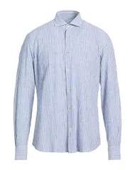 ボリオリ メンズ トップス シャツ BOGLIOLI ストライプ柄シャツ Azure Blue ブルーのサムネイル
