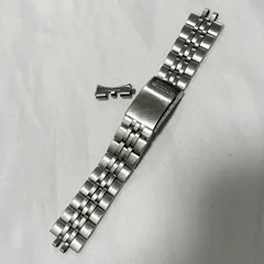 【送料無料】SEIKO/セイコー/5ACTUS/ベルトのみ/シルバー/純正ステンレスベルト/ラグ幅約1.7㎝/中古品のサムネイル