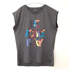 古着　メンズ半袖Tシャツ　ユニセックス　ロキシー　ROXY Sサイズ　グレー系　灰色 BE ACTIVE ROXY アクティブTシャツ　フレンチTシャツ　袖短めのサムネイル