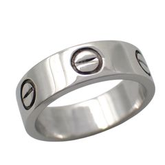 新品仕上げ済 Cartier カルティエ 49 9号 ラブ リング クラシック 750 WG K18 ホワイトゴールド ラブリング LOVE 指輪 ジュエリー K18WG 5025