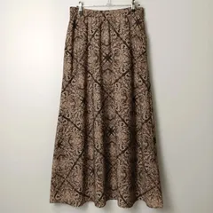 サニーレーベル Sonny Label エスニックパネル柄ロングスカート 【38／M相当】 ブラウン／茶系 総柄のサムネイル