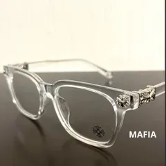伊達メガネ クリアフレーム シルバー装飾 黒縁眼鏡 サングラス ストリート系ファッション ヴィンテージ おしゃれのサムネイル