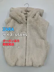 ZARA ザラ ベスト USA XS アイボリー 無地 レディースのサムネイル