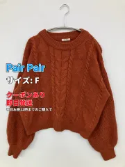 Pair Pair ペアペア ニット/セーター F ブラウン ニット 無地 ショート丈 長袖 クルーネック(丸首) レディースのサムネイル