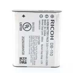 ＜美品＞ RICOH DB-110 充電式リチウムイオンバッテリー｜リコー純正アクセサリー｜外観新品同様｜動作良好｜安心の美品コンディションのサムネイル