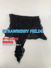 STRAWBERRY FIELDS ストロベリーフィールズ ストール/ショール ブラック レース レディースのサムネイル
