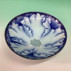 LALIQUE クリスタルコンポート皿 花柄 フロステッドガラス - メルカリ