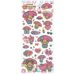 【新品】マイメロディ クリアキャンディシール サンリオキャラクターズ 日焼けシリーズ マイメロ ぷっくり 立体 シールのサムネイル