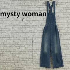 mysty woman デニムサロペット ワイドパンツ F 古着のサムネイル