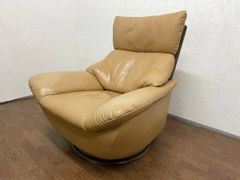 ◻︎【美品】星野民藝 ソファ Fuga 1P 一人掛け スムーズレザー
