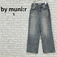 by muni:r ウォッシュ加工 ストレートデニムパンツ S 古着のサムネイル