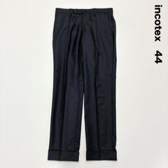 美品 INCOTEX ウール100% スラックス slowear ネイビー 44 インコテックス SLOWEAR 100%ウール ネイビー スラックス - メルカリ