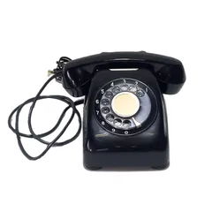 日本電信電話公社 ダイヤル式 黒電話 600-A1 1967年 昭和レトロ