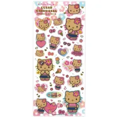 【新品】ハローキティ クリアキャンディシール サンリオキャラクターズ 日焼けシリーズ キティ ぷっくり 立体 シールのサムネイル