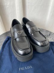 超希少】PRADA チョコレート ローファー シエナブラウン26.0cm - メルカリ