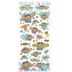 【新品】シナモロール クリアキャンディシール サンリオキャラクターズ 日焼けシリーズ シナモ ぷっくり 立体 シールのサムネイル