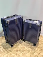 【2台セット】スーツケース　M/Lサイズ　ダークブルー　キャリーバック　キャリーケース　SC504-2024-DBL セットのサムネイル
