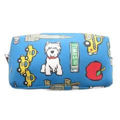 marc tetro 美品 ポーチ 総柄 犬 ライトブルー /MGのサムネイル