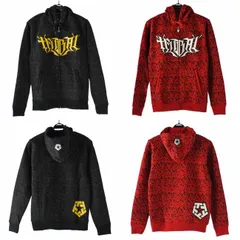 Tribal[トライバル]メンズパーカー　【S/黒】のサムネイル