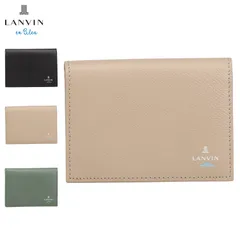 ランバンオンブルー LANVIN en Bleu カードケース 名刺入れ 定期入れ メンズ レディース 本革 524604のサムネイル