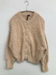 HK WORKS LONDON エイチケーワークスロンドン カーディガン/ボレロ M ベージュ ナイロン 無地 ミドル丈 長袖 レディースのサムネイル