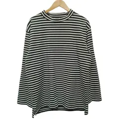 A VONTADE アボンタージ VTD-0563-CS MOCK NECK BORDER L/S モックネック ボーダー ロンT ホワイト系 コットン サイズL 6724のサムネイル