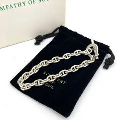 SYMPATHY OF SOUL シンパシーオブソウル ブレスレット アンカーチェーン マリンチェーン ホースシュー トグル シルバー925 箱付き アクセサリー ★SS1074のサムネイル