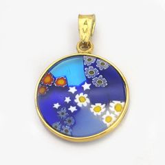 美品 ANTICA MURRINA ベネチアンガラス 8個 チェーン ネックレス 