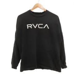 ルーカ RVCA Tシャツ カットソー S P CH 黒 ブラック ロゴプリント 長袖 /SD ■ECF006のサムネイル