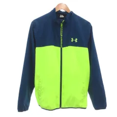 ミズノ MIZUNO トラックジャケット XL 青 ブルー 黄緑色 ライトグリーン フルジップ /SC ■ECB005のサムネイル