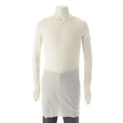 リックオウエンス 22SS HOODED RIB コットン フーディー シアー トップス 長袖 カットソー RU01B1253 オフホワイト XXL【中古】のサムネイル