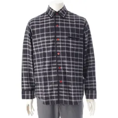 マルニ 20AW コットン パイピングチェック 長袖シャツ トップス CUMU0160A0 ネイビー ホワイト 48【中古】のサムネイル