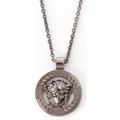 ヴェルサーチェ 95 メドゥーサ グレカ ペンダント ネックレス メタリック アクセサリー シルバー【中古】のサムネイル