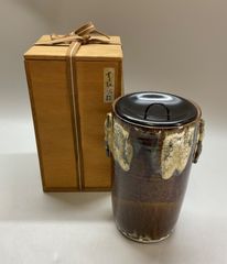 西岡小十 唐津 花器 朝鮮唐津 花入 共箱 - メルカリ