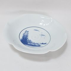 有田福泉窯宝袋渦巻 皿 藍色 波文様 磁器 - メルカリ