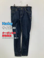 Hurley ハーレー デニムパンツ 30 ネイビー フルレングス 無地 ワンポイント スキニー・タイト テーパード レギュラー ヴィンテージ メンズのサムネイル