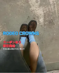 RODEO CROWNS ロデオクラウンズ ローファー ブラウン 合成皮革/人工皮革 スエード レオパード柄 3.1～5cm コインローファー レディースのサムネイル