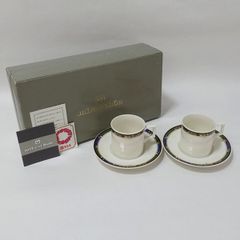 値下げ 新品 ミキモト インターナショナル 2客セット 金彩 皿 カップ