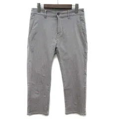 メンズビギ MEN'S BIGI ユニオンステーション UNION STATION ハイパーストレッチ ヘリンボーン 7分丈 パンツ グレー M M0841FPH405のサムネイル