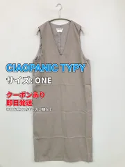 CIAOPANIC TYPY チャオパニックティピー ワンピース ONE ベージュ 無地 袖なし ひざ丈 タイト レディースのサムネイル