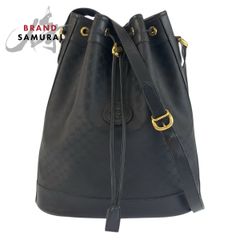 美品 GUCCI グッチ GG柄 ブラック 黒 ナイロン 105670 ボストンバッグ